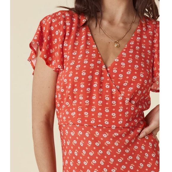 Spell Yellow Rose Bias Mini Dress — Size S - Picture 3 of 16